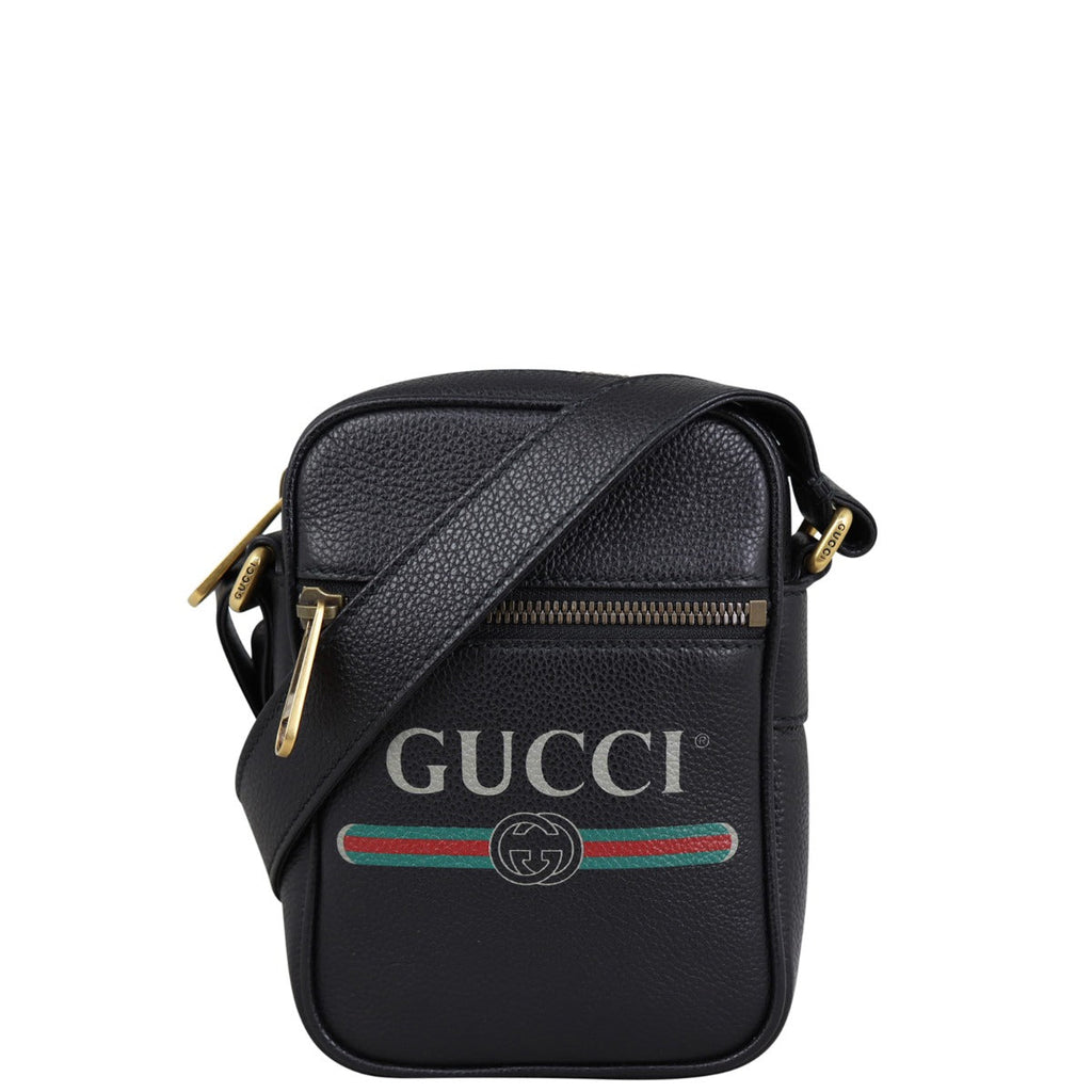 Gucci Logo Print Messenger