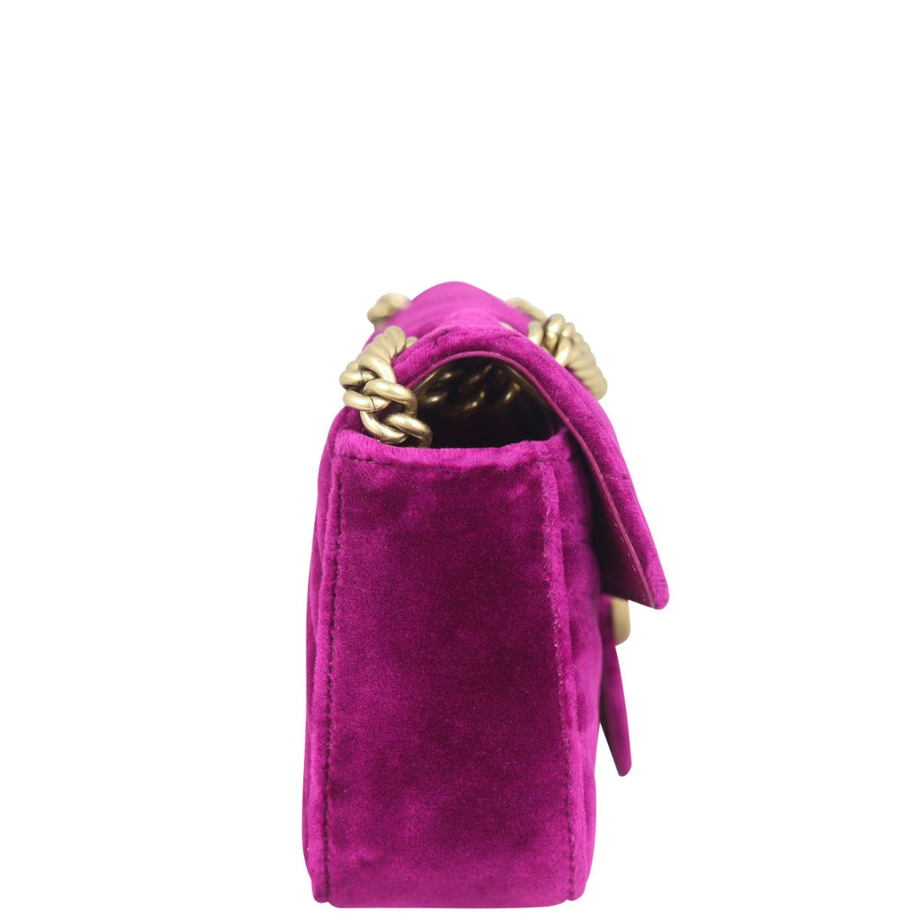 Gucci GG Marmont Velvet Mini Shoulder Bag