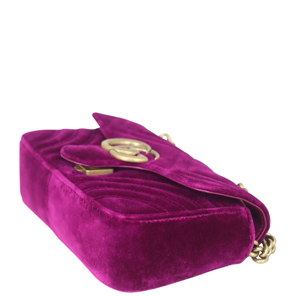 Gucci GG Marmont Velvet Mini Shoulder Bag
