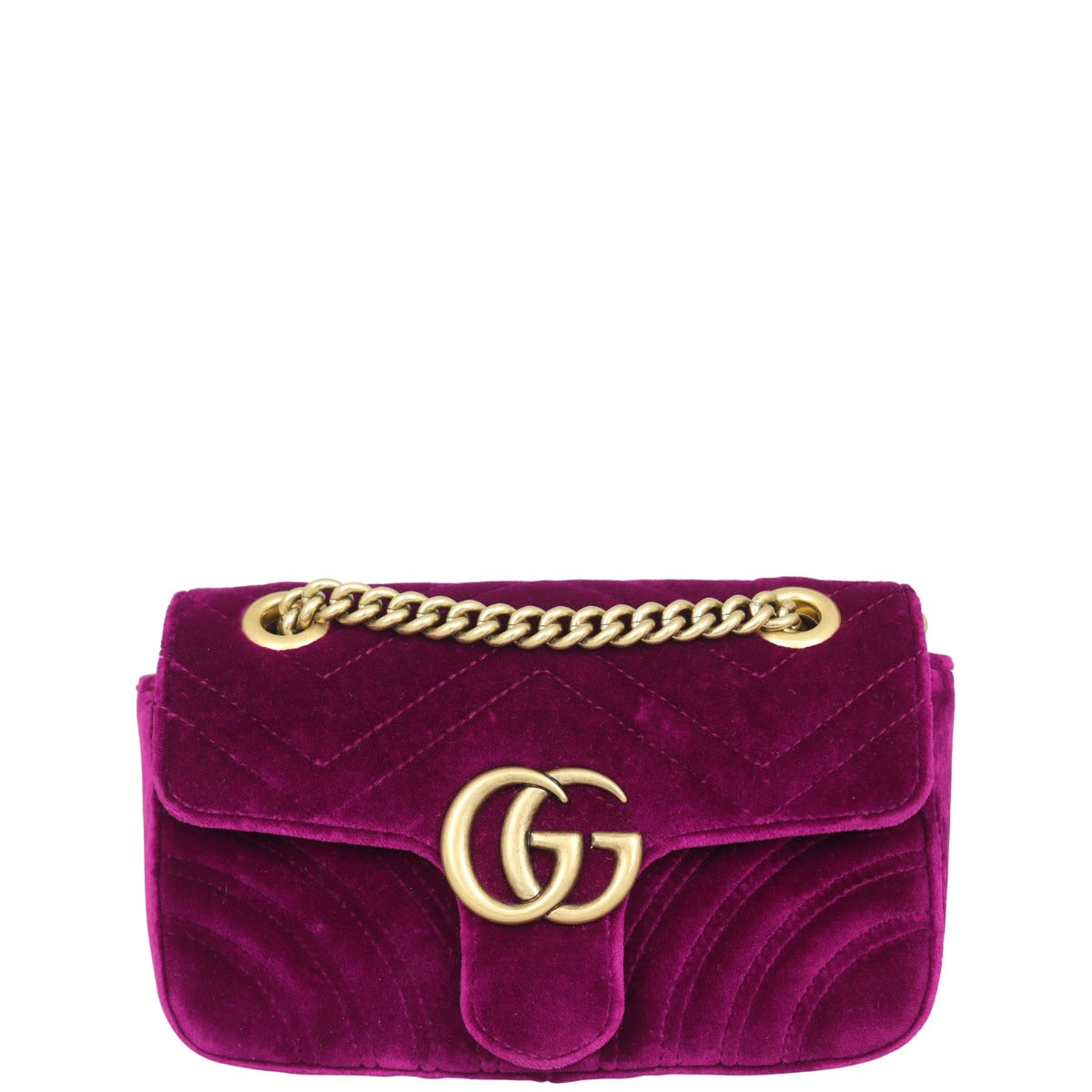 Gucci GG Marmont Velvet Mini Shoulder Bag