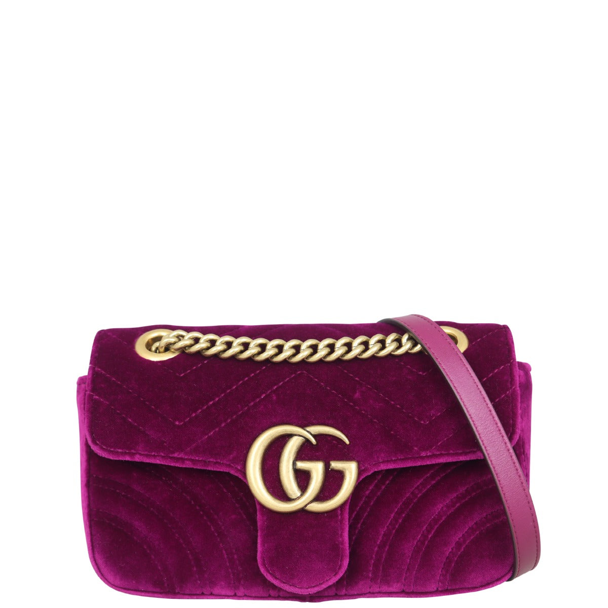 Gucci GG Marmont Velvet Mini Shoulder Bag