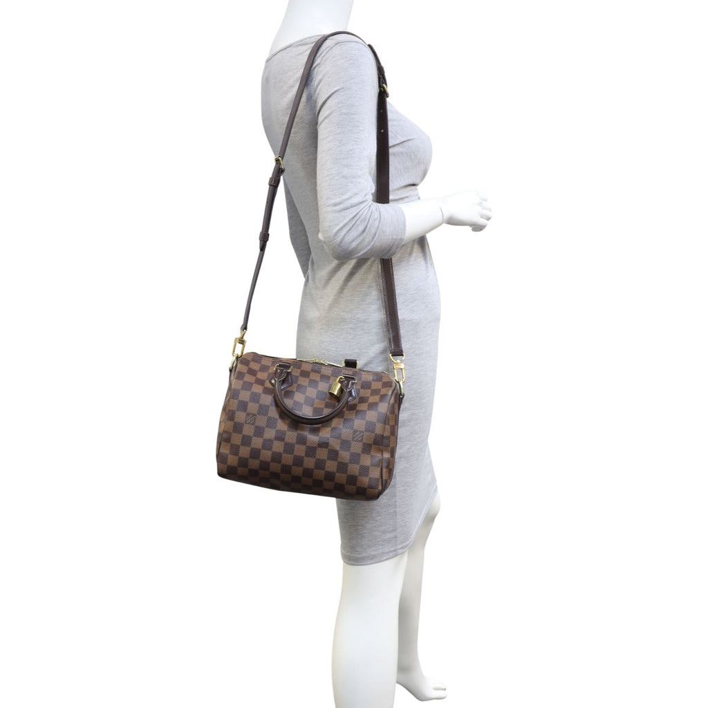 Louis Vuitton Speedy 25 Bandouliere Damier Ebene