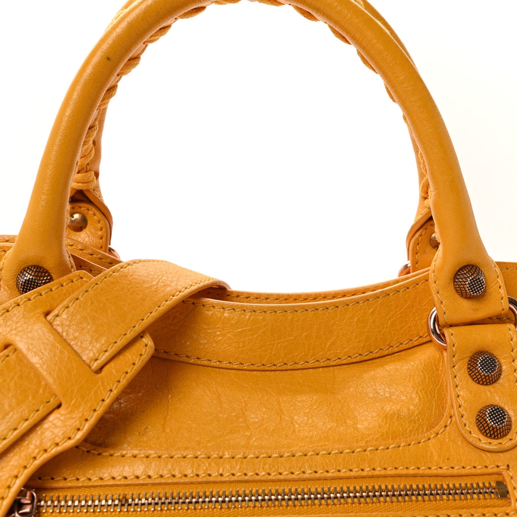 Agneau Giant 12 Rose Gold Hardware City Mangue