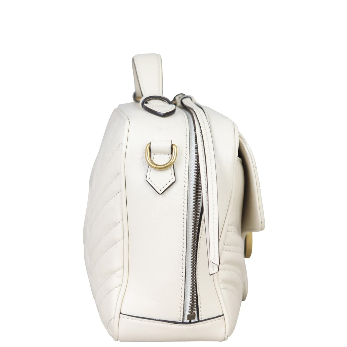 Gucci GG Marmont Small Top Handle Bag with Web Strap