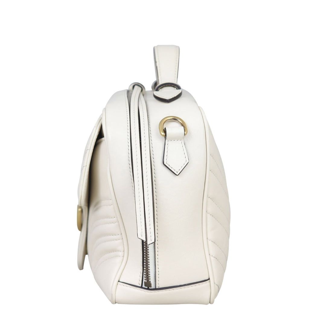 Gucci GG Marmont Small Top Handle Bag with Web Strap