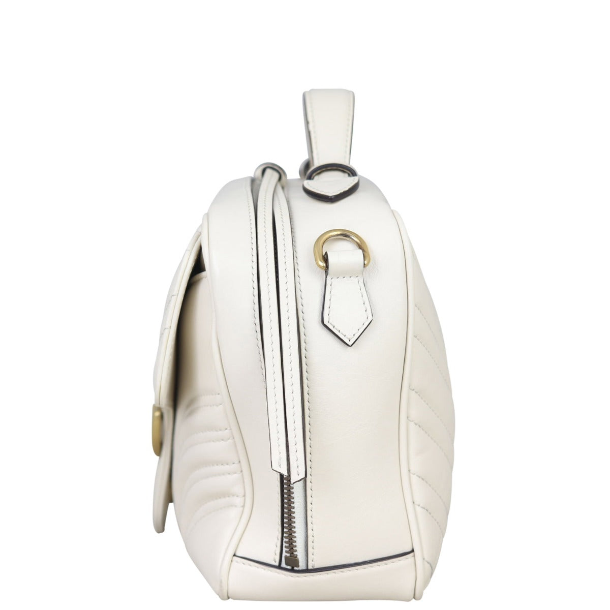 Gucci GG Marmont Small Top Handle Bag with Web Strap