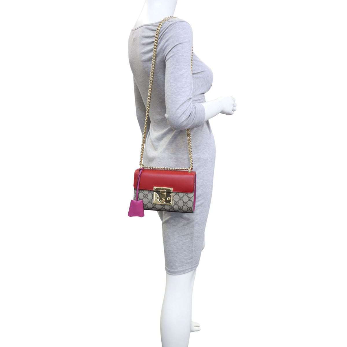 Gucci GG Supreme Padlock Small Shoulder Bag