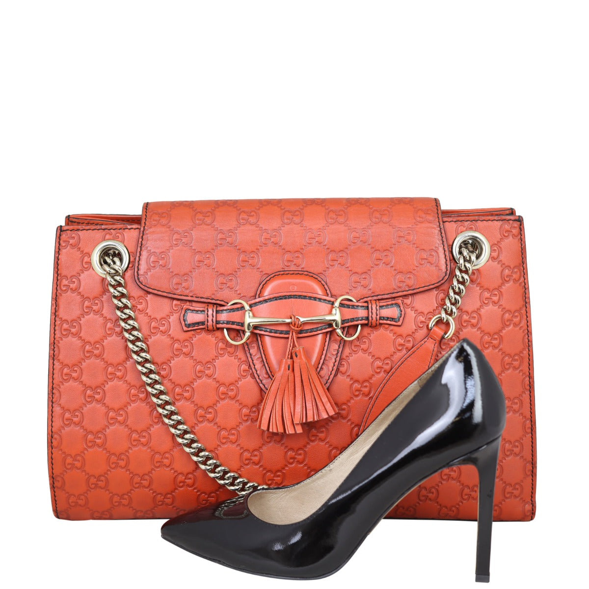 Gucci Emily Guccissima Chain Shoulder Bag
