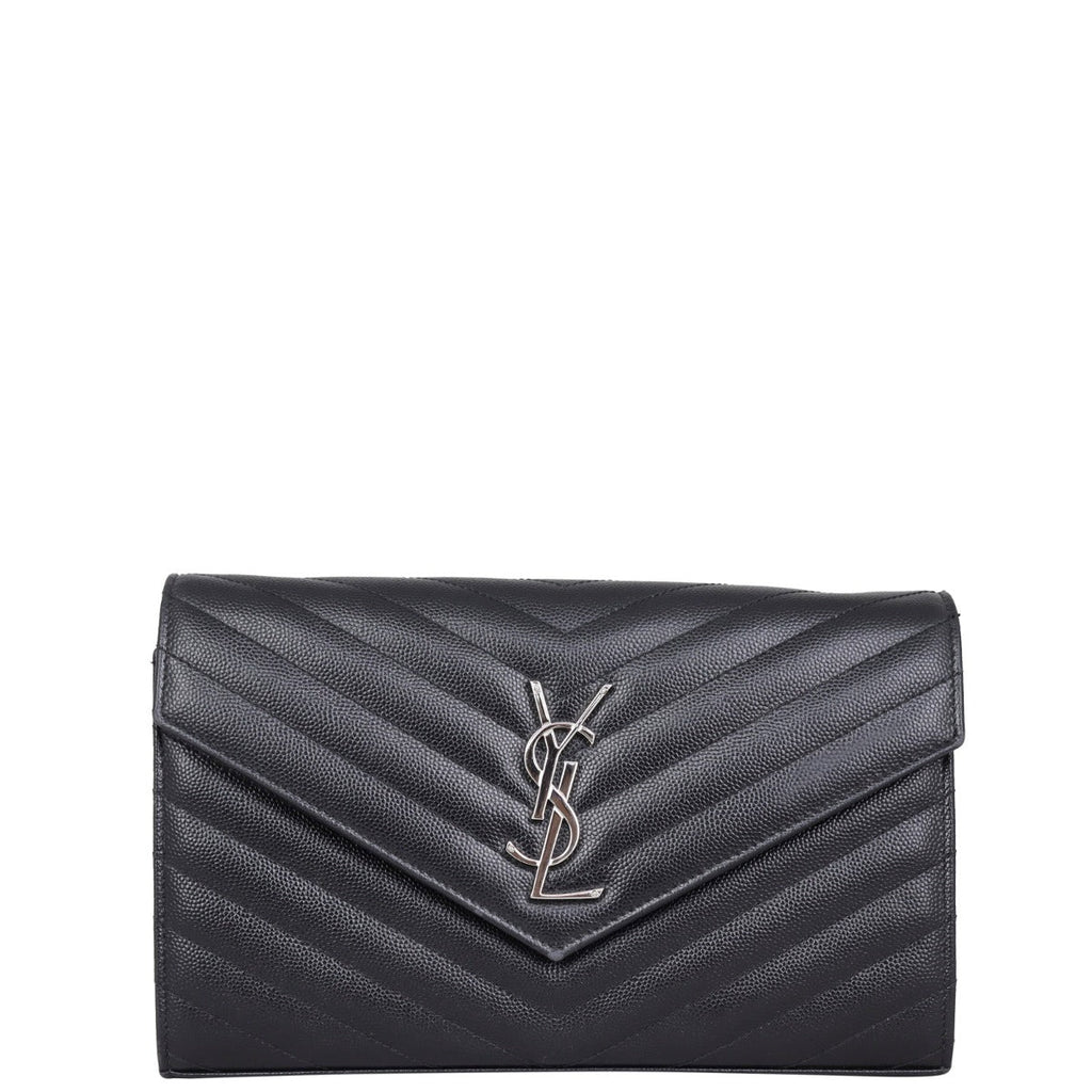 Saint Laurent Monogram Envelope Chain Wallet