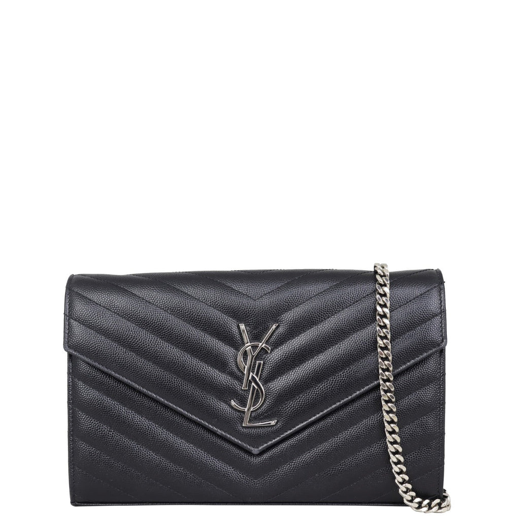 Saint Laurent Monogram Envelope Chain Wallet