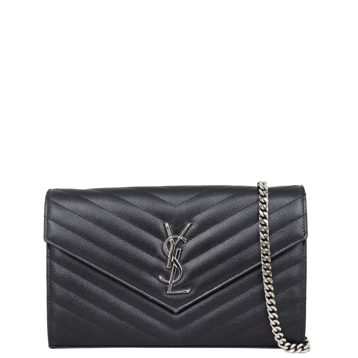 Saint Laurent Monogram Envelope Chain Wallet