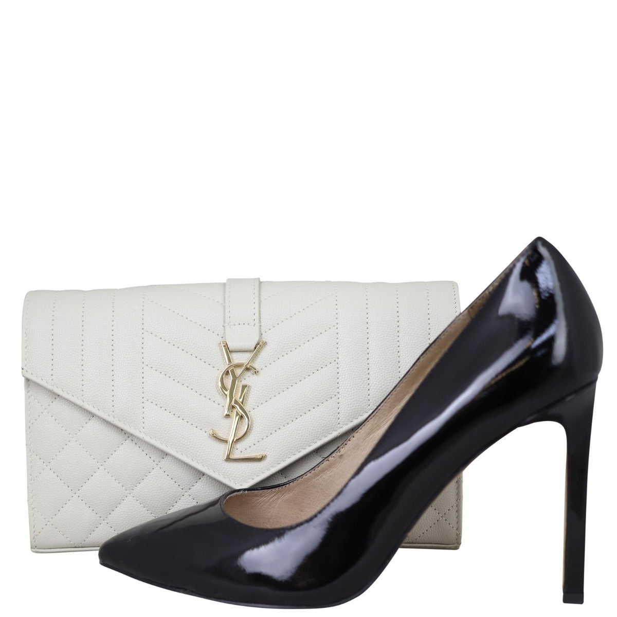 Saint Laurent Monogram Envelope Wallet on Chain
