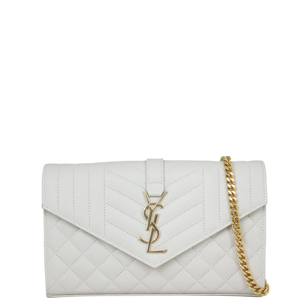 Saint Laurent Monogram Envelope Wallet on Chain
