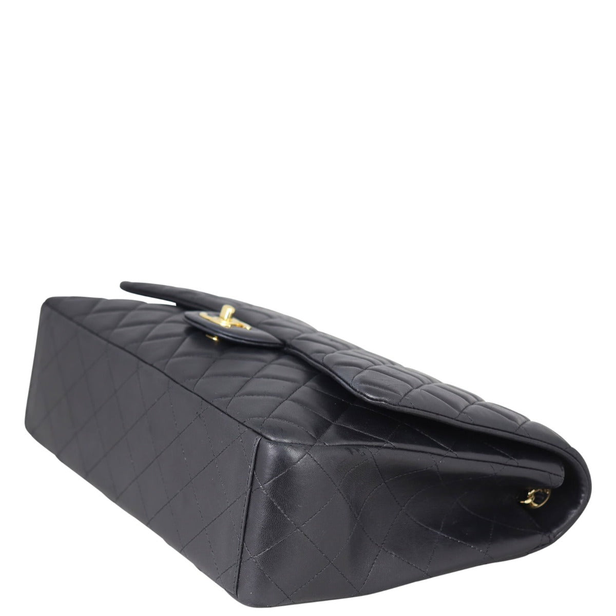 Chanel Classic Single Flap Maxi Lambskin | Black Gold Hardware