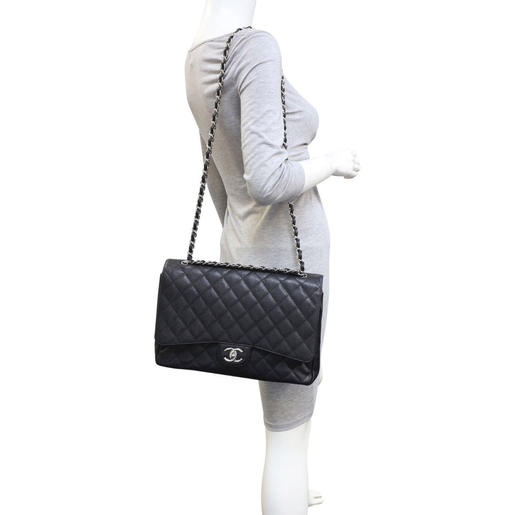 Chanel Classic Double Flap Maxi | Black SHW