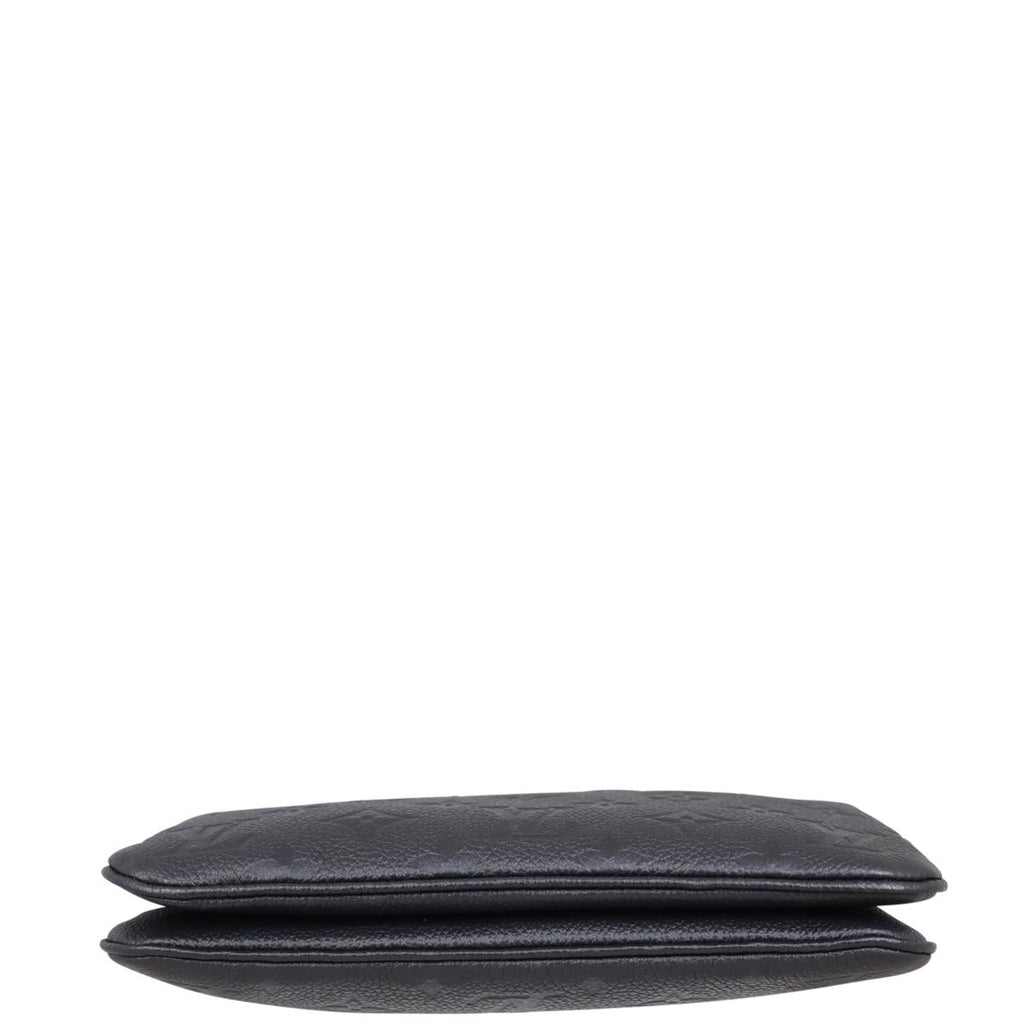 Louis Vuitton Double Zip Pochette Monogram Empreinte