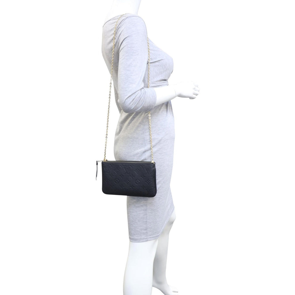 Louis Vuitton Double Zip Pochette Monogram Empreinte