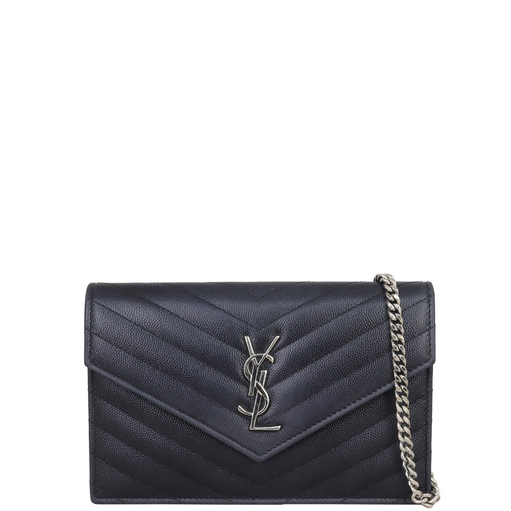 Saint Laurent Monogram Envelope Chain Wallet