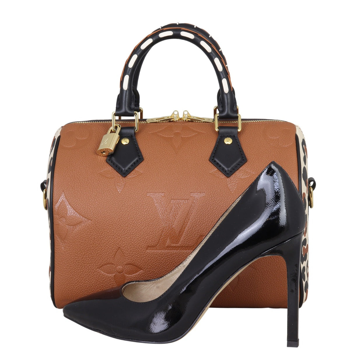 Louis Vuitton Speedy 25 Bandouliere Wild at Heart Monogram Empreinte Giant