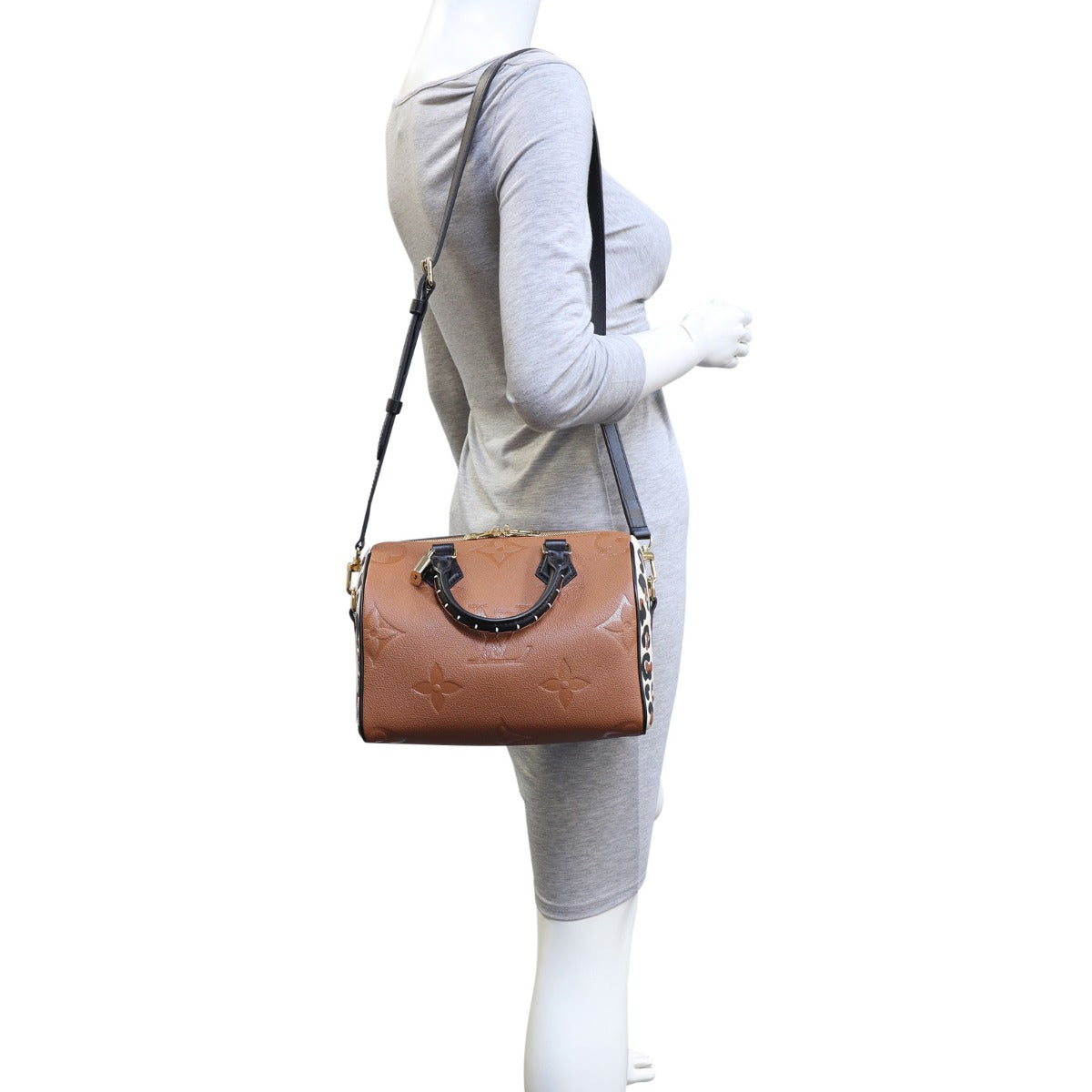 Louis Vuitton Speedy 25 Bandouliere Wild at Heart Monogram Empreinte Giant