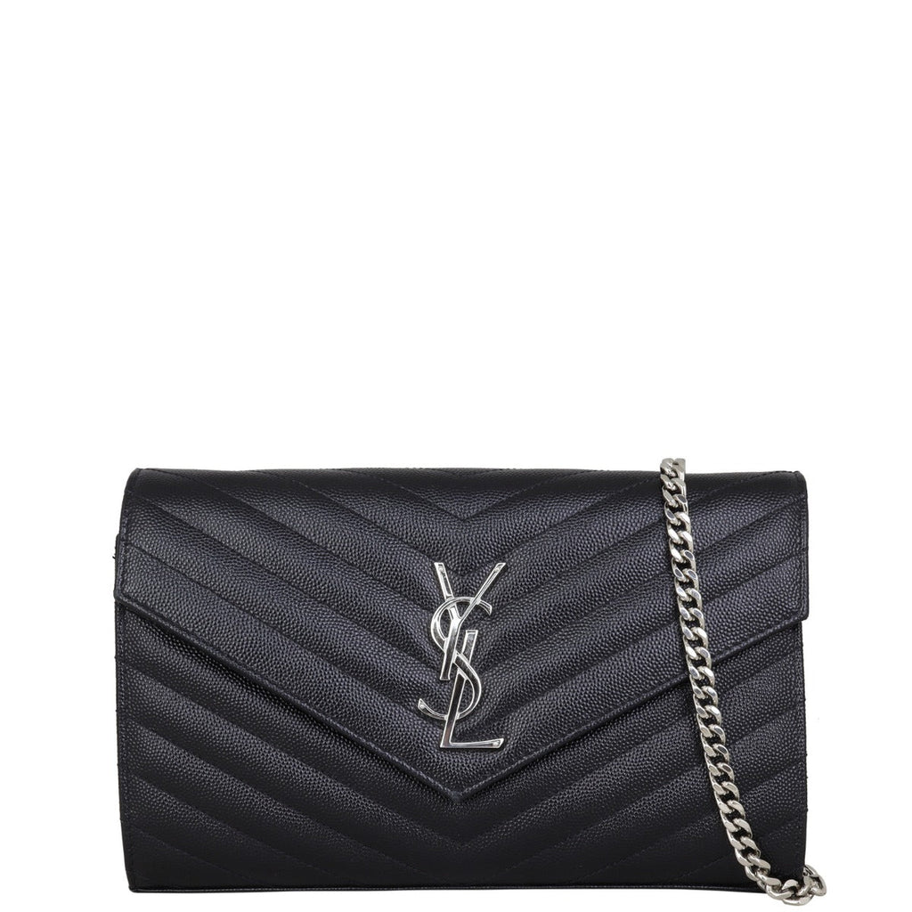Saint Laurent Monogram Envelope Chain Wallet