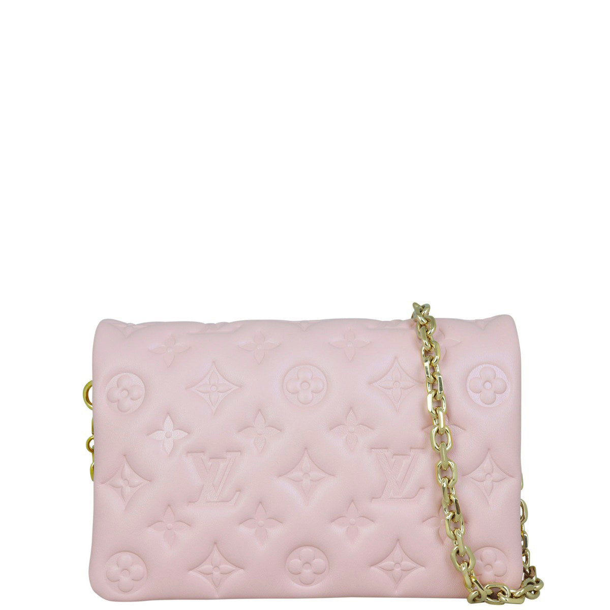 Louis Vuitton Pochette Coussin Monogram Embossed Lambskin