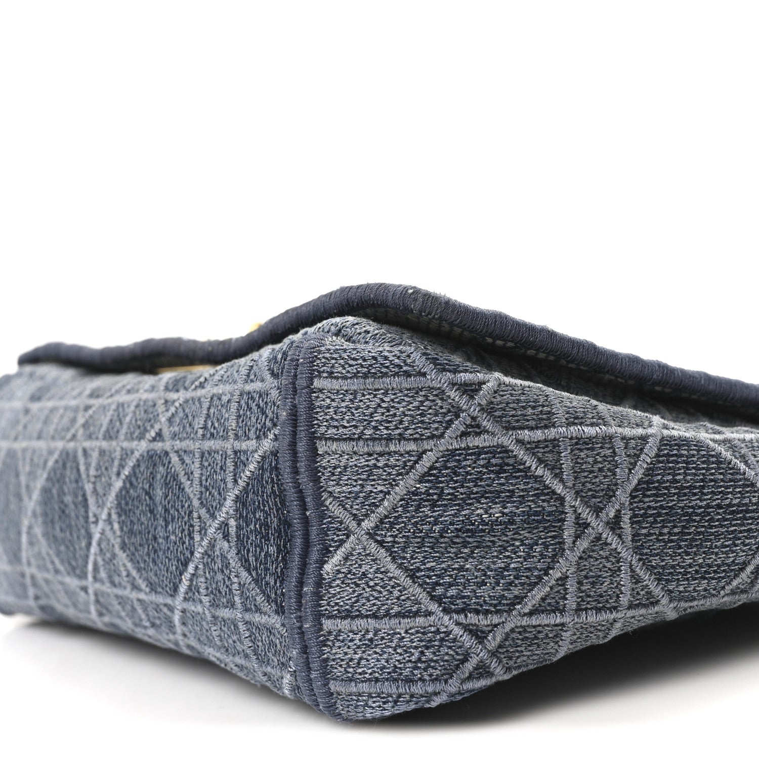 Denim Cannage Small Caro Bag Blue
