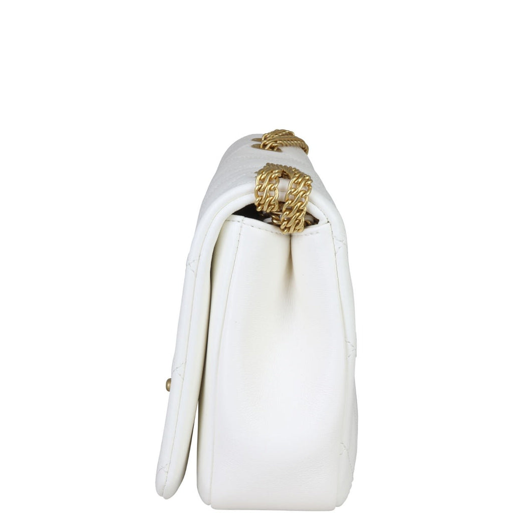 Chanel Looping Chain Flap Bag | White