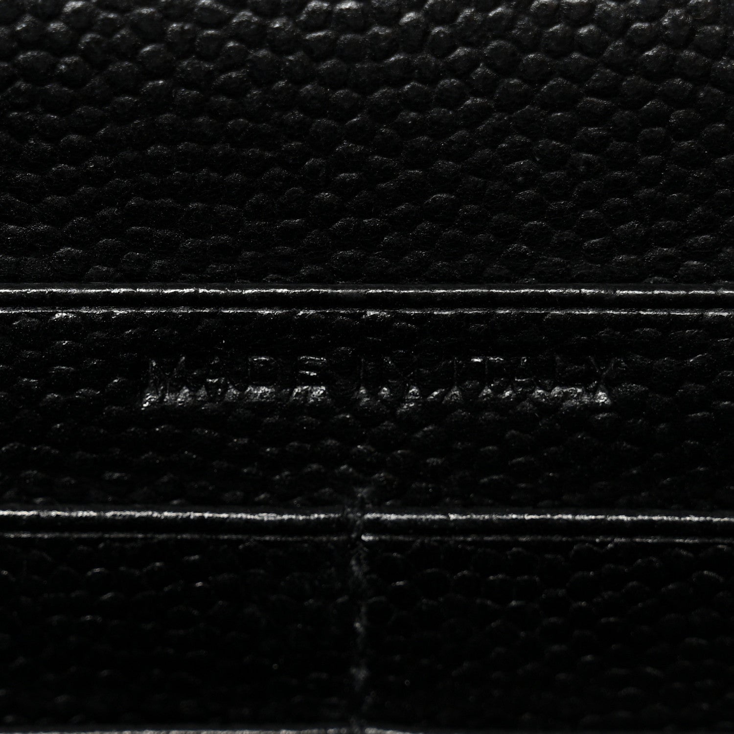 Grain De Poudre Matelasse Chevron Monogram Chain Wallet  Black