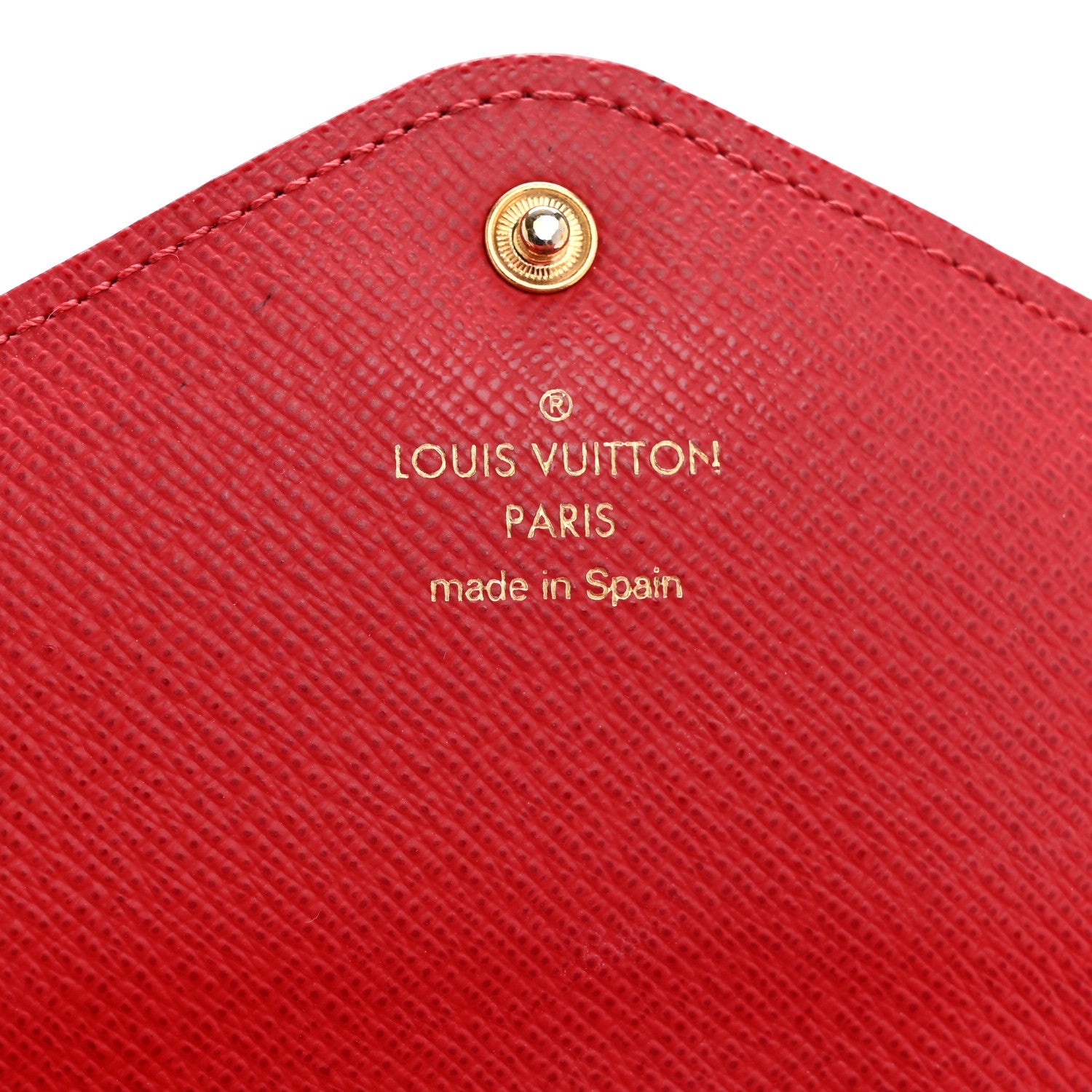 Damier Ebene Josephine Wallet Red