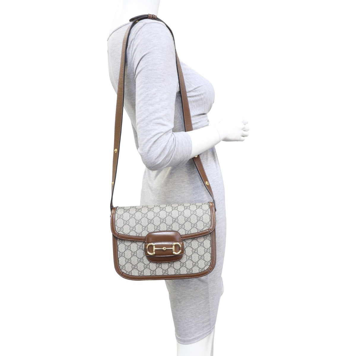 Gucci GG Supreme Horsebit 1955 Shoulder Bag