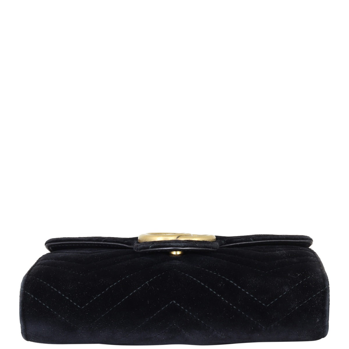 Gucci GG Marmont Matelasse Velvet Chain Wallet