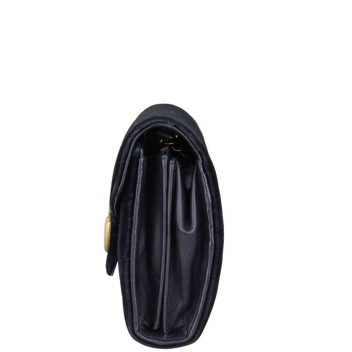 Gucci GG Marmont Matelasse Velvet Chain Wallet
