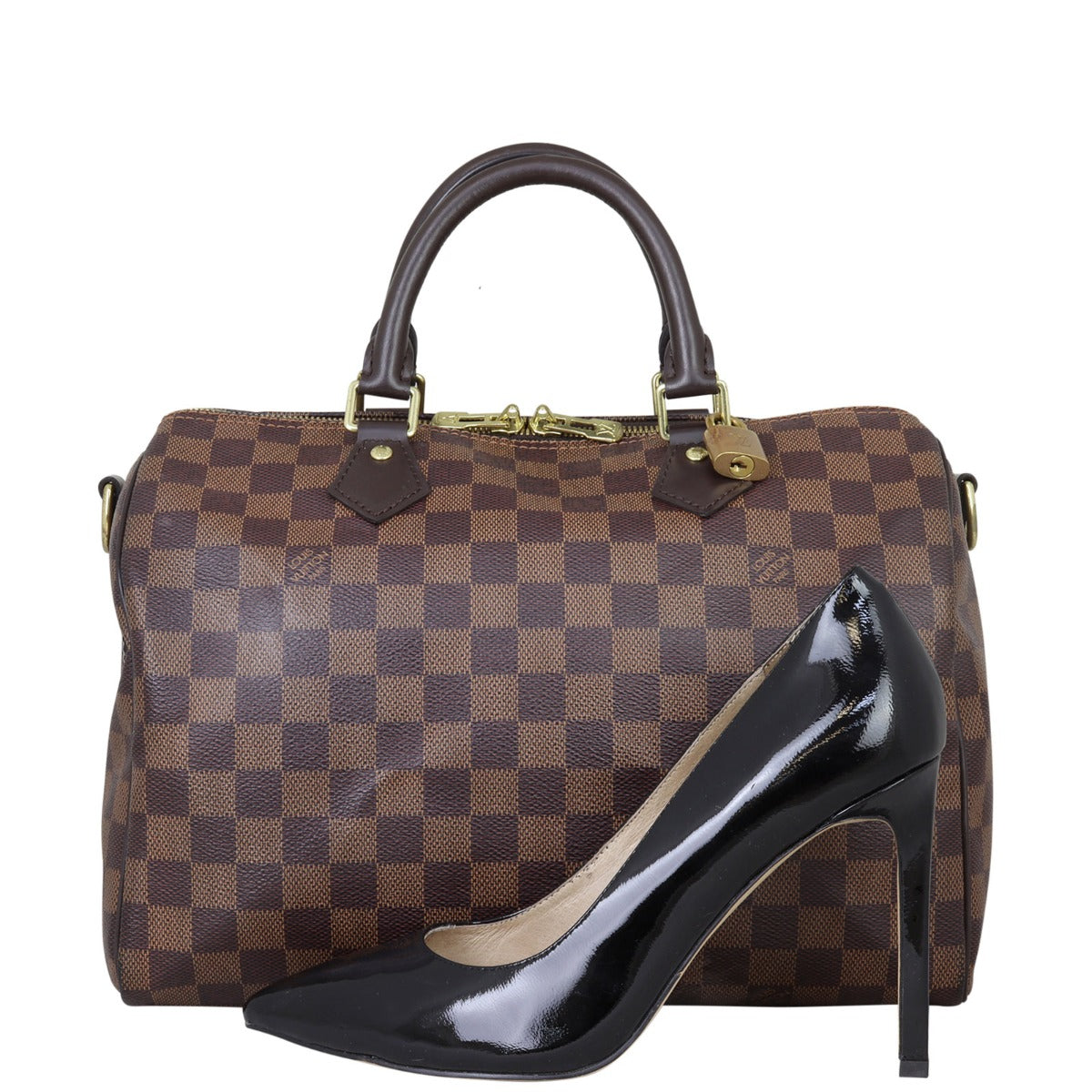 Louis Vuitton Speedy 30 Bandouliere Damier Ebene