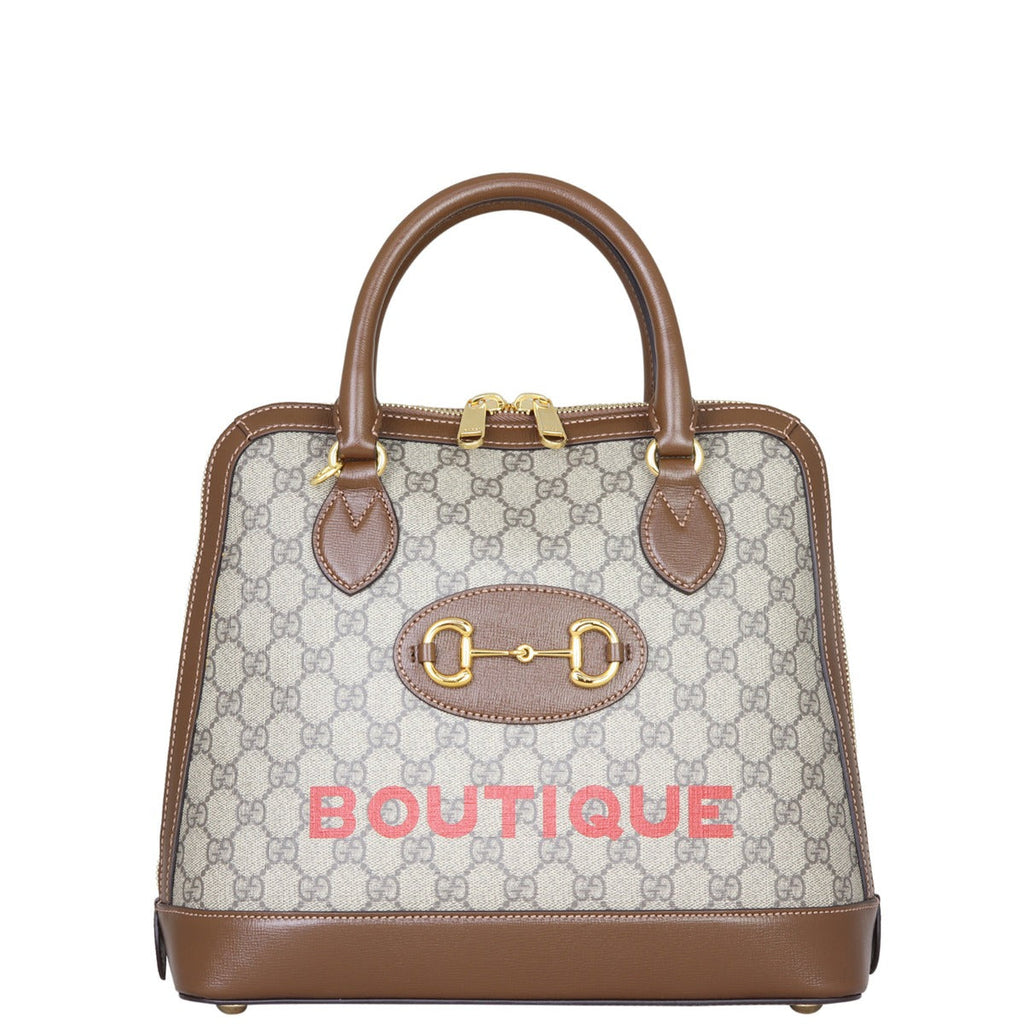 Gucci GG Supreme 1955 Horsebit Top Handle Bag Medium