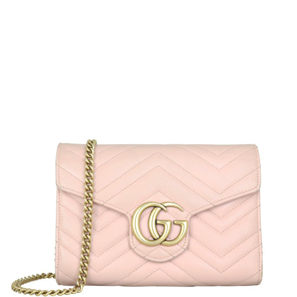 Gucci GG Marmont Matelasse Chain Wallet