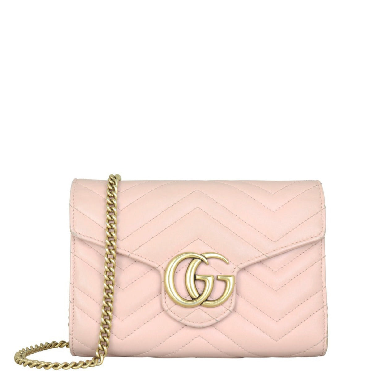 Gucci GG Marmont Matelasse Chain Wallet