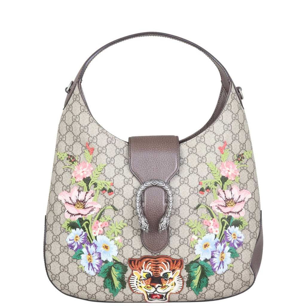 Gucci Dionysus GG Supreme Embroidered Hobo
