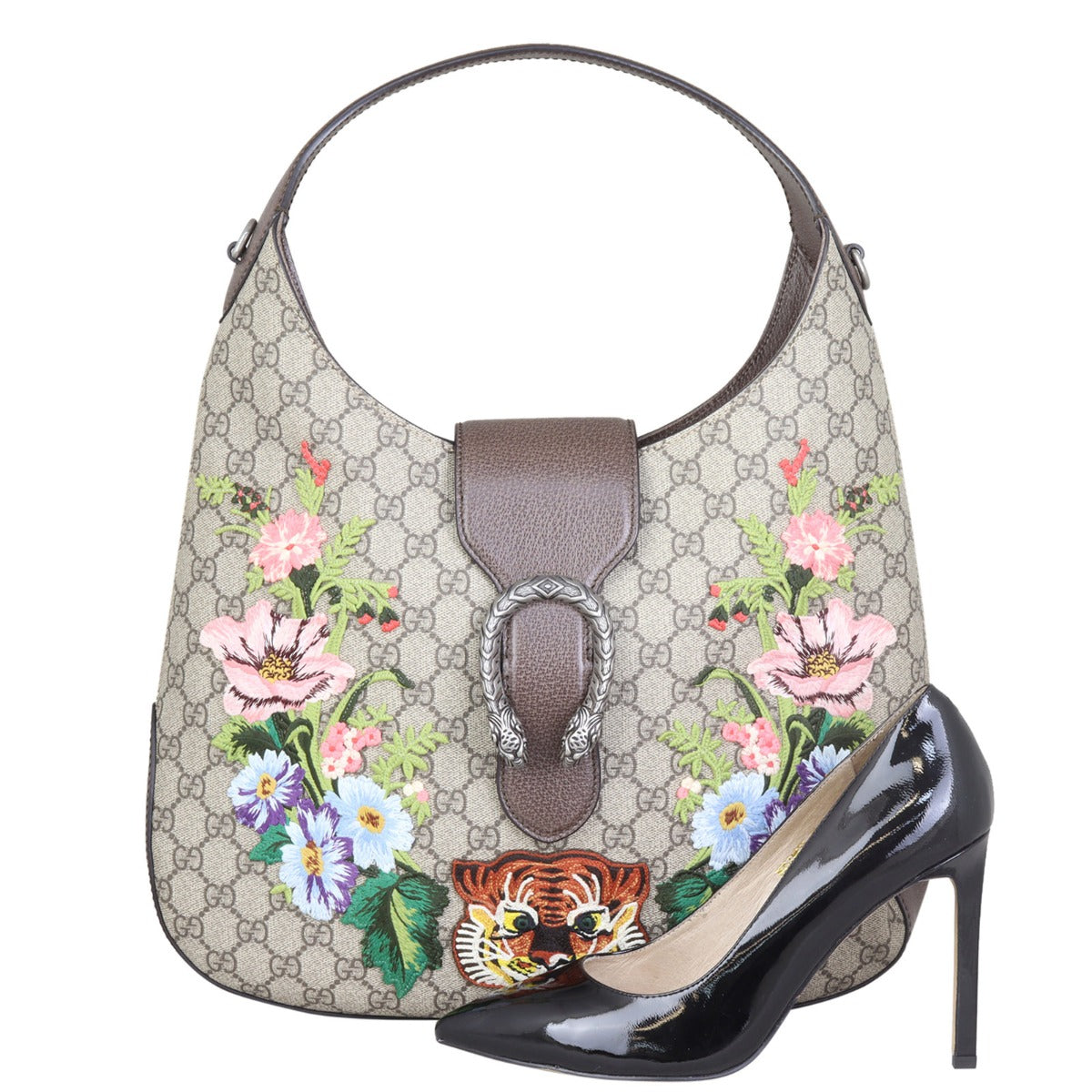 Gucci Dionysus GG Supreme Embroidered Hobo