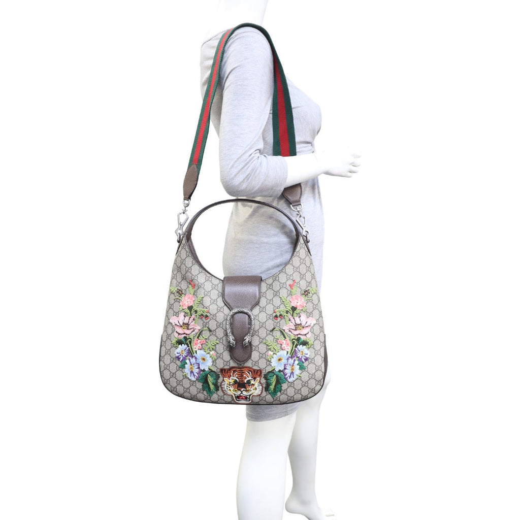 Gucci Dionysus GG Supreme Embroidered Hobo