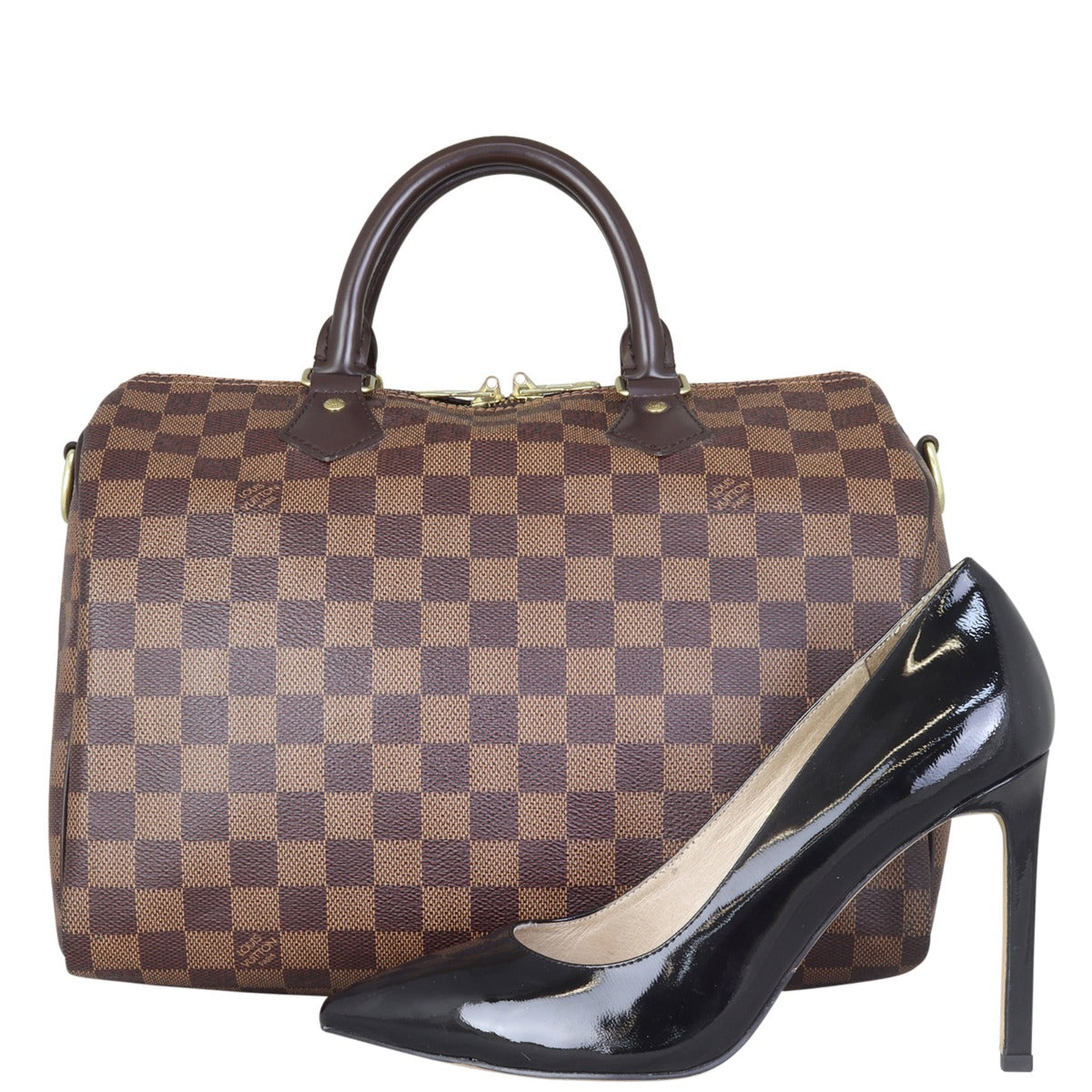Louis Vuitton Speedy 30 Bandouliere Damier Ebene