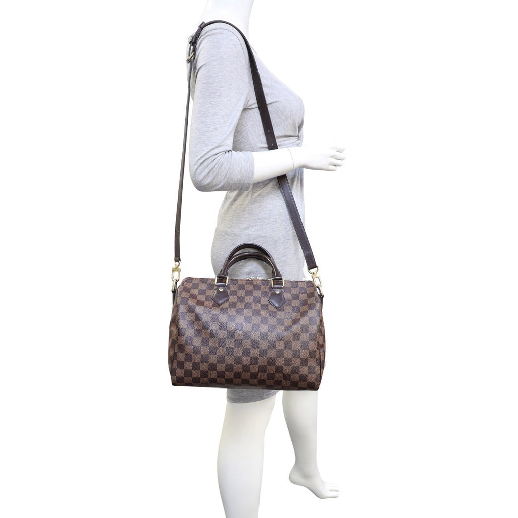 Louis Vuitton Speedy 30 Bandouliere Damier Ebene