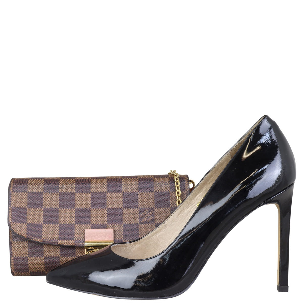 Louis Vuitton Croisette Wallet on Chain Damier Ebene