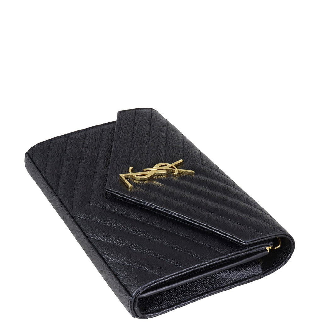 Saint Laurent Monogram Envelope Chain Wallet