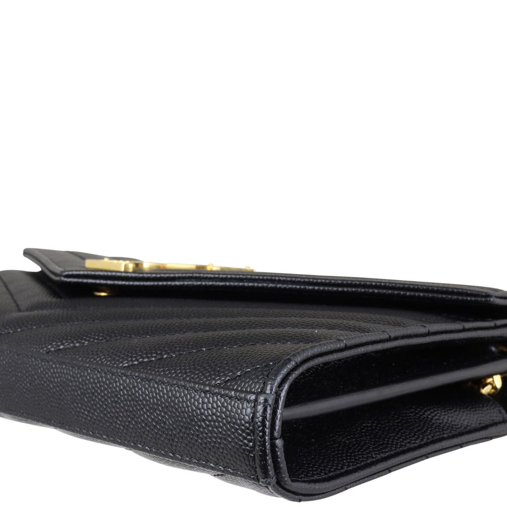 Saint Laurent Monogram Envelope Chain Wallet