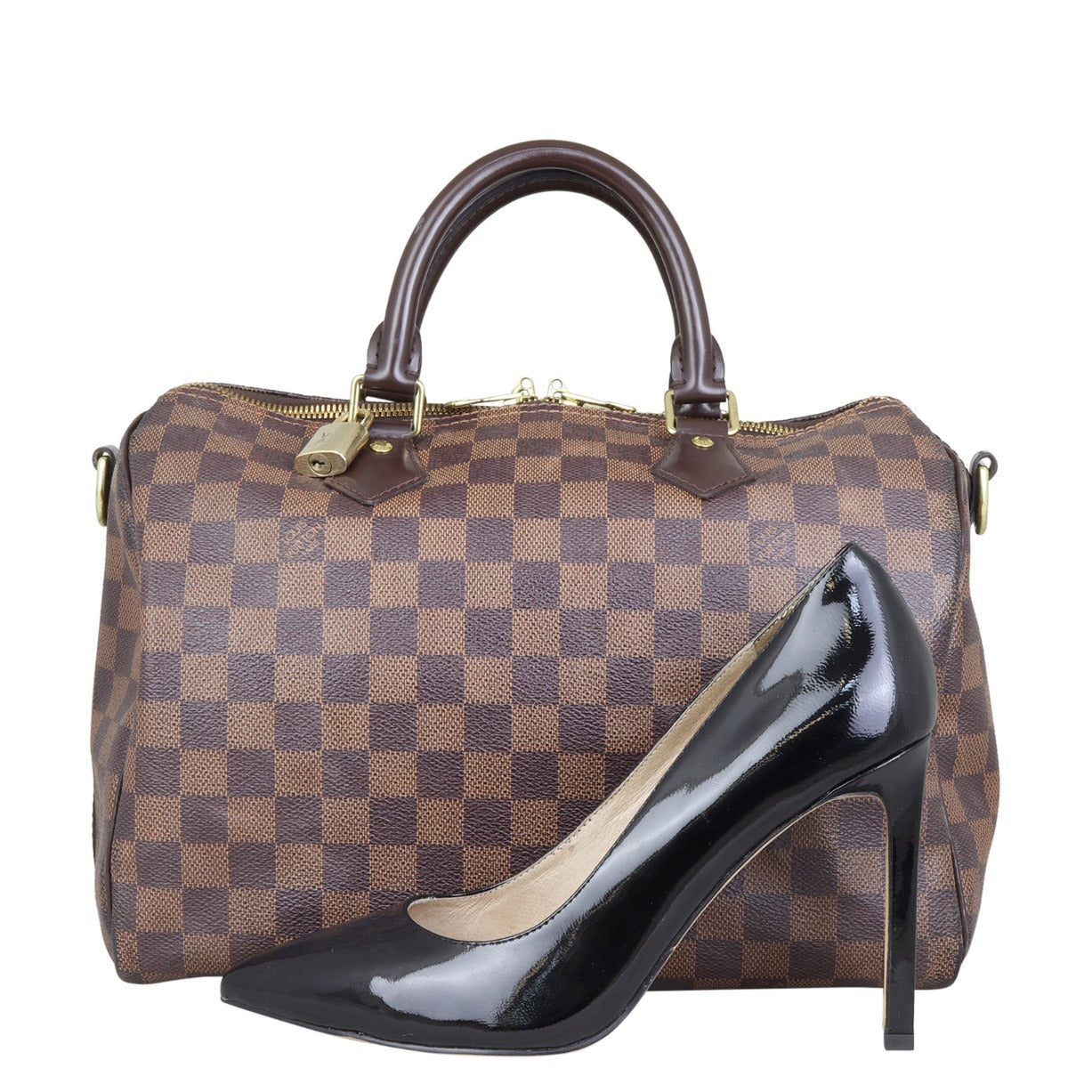 Louis Vuitton Speedy 30 Bandouliere Damier Ebene