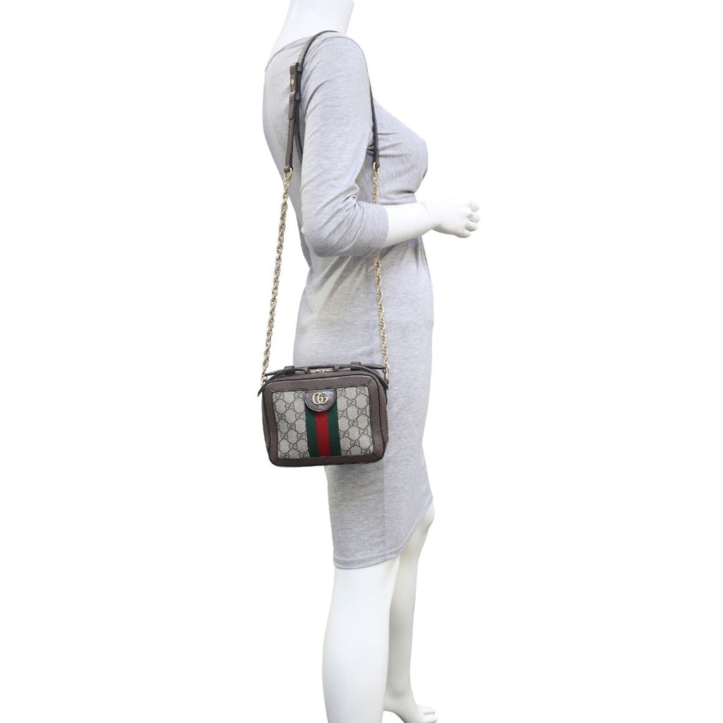 Gucci Ophidia GG Supreme Mini Top Handle Shoulder Bag