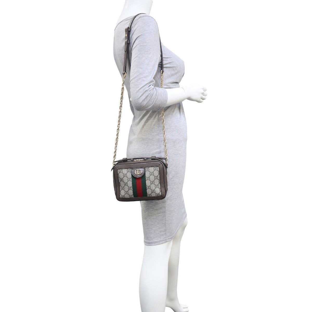 Gucci Ophidia GG Supreme Mini Top Handle Shoulder Bag