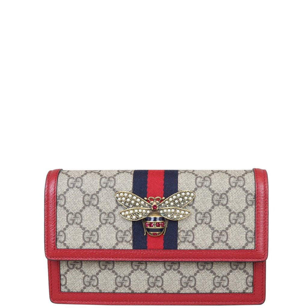 Gucci GG Supreme Queen Margaret Wallet on Chain