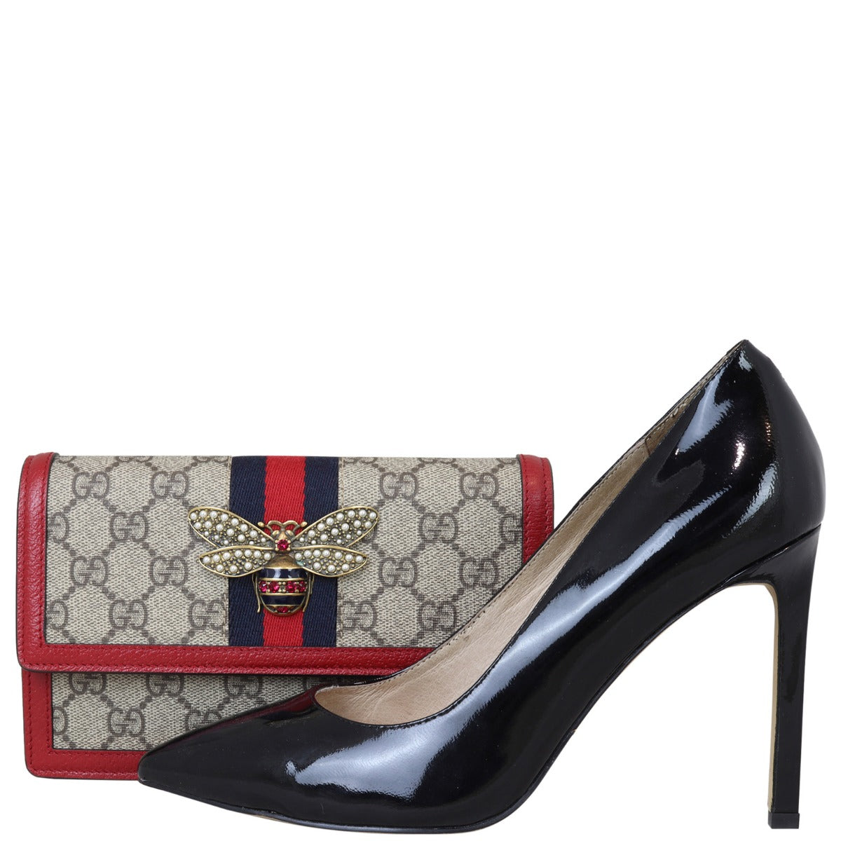 Gucci GG Supreme Queen Margaret Wallet on Chain